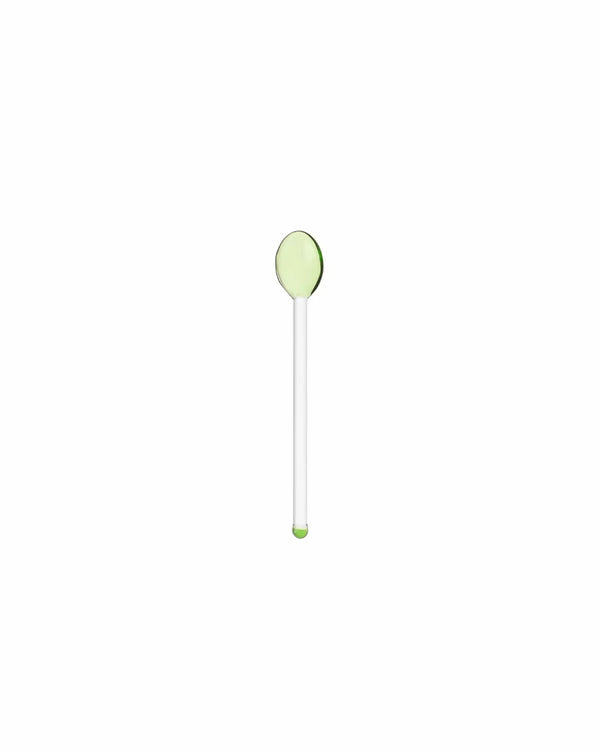 Colored Glass Cocktail Spoon