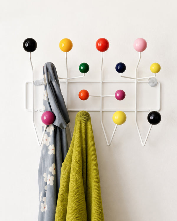 Perchero de pared con forma de bola retro