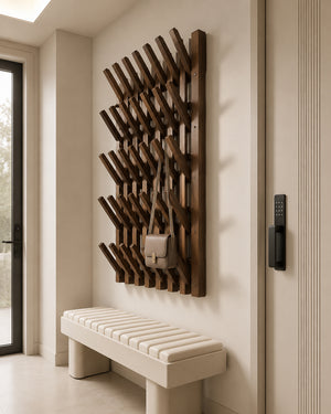 do-ma Japanese Slat Wood Wall Panel Hanger [Exclusive]