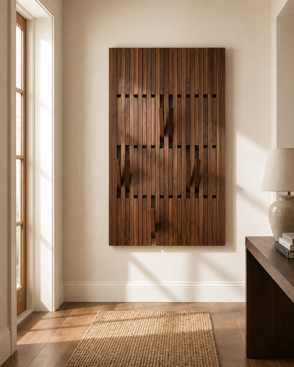 do-ma Japanese Slat Wood Wall Panel Hanger [Exclusive]