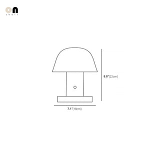 Haus Theory Cordless Mushroom Table Lamp