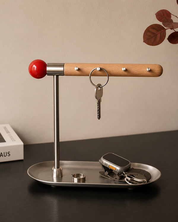 Epeius Home Stainless Steel Retro Ball Hook Bar Organizer