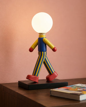 Dopamine Walking Figure Globe Table Lamp