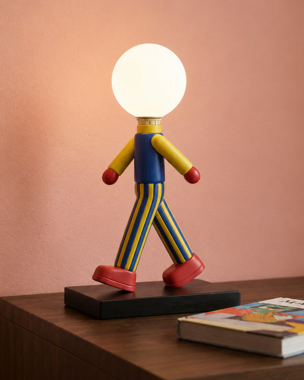 Dopamine Walking Figure Globe Table Lamp