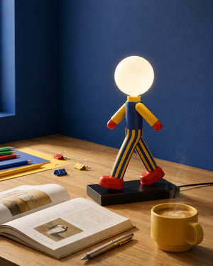 Dopamine Walking Figure Globe Table Lamp
