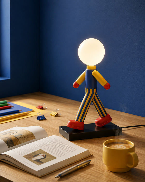 Dopamine Walking Figure Globe Table Lamp