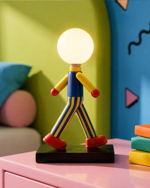 Dopamine Walking Figure Globe Table Lamp