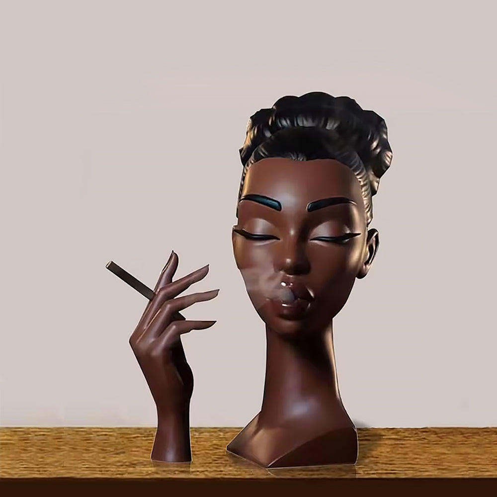 Smoking Women Incense Holder