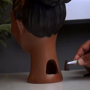 Smoking Women Incense Holder