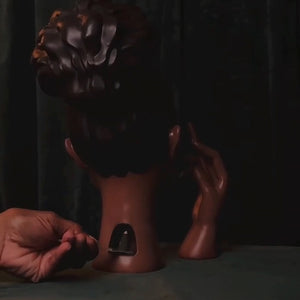 Smoking Women Incense Holder