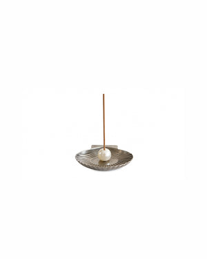 Stainless Steel Scallop Vintage Incense Holder