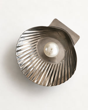 Stainless Steel Scallop Vintage Incense Holder