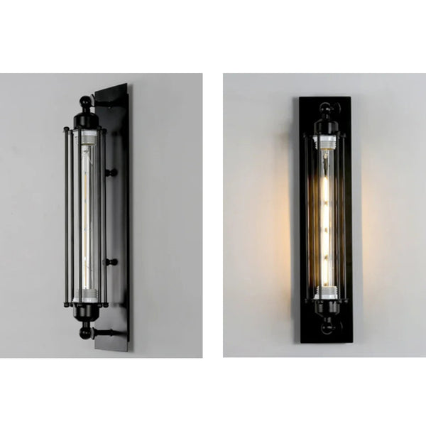 Retro Industrial Lantern Wall Lamp