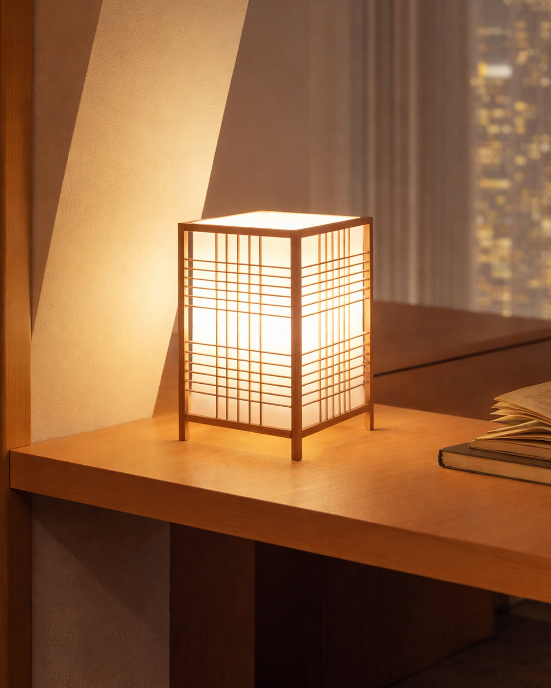 Yū Tokyo Bamboo Woven Japanese Table Lamp
