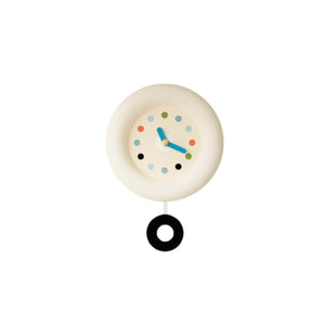 Japanese Minimalist Beige Pendulum Wall Clock