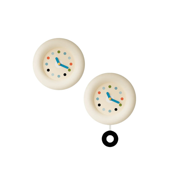 Japanese Minimalist Beige Pendulum Wall Clock