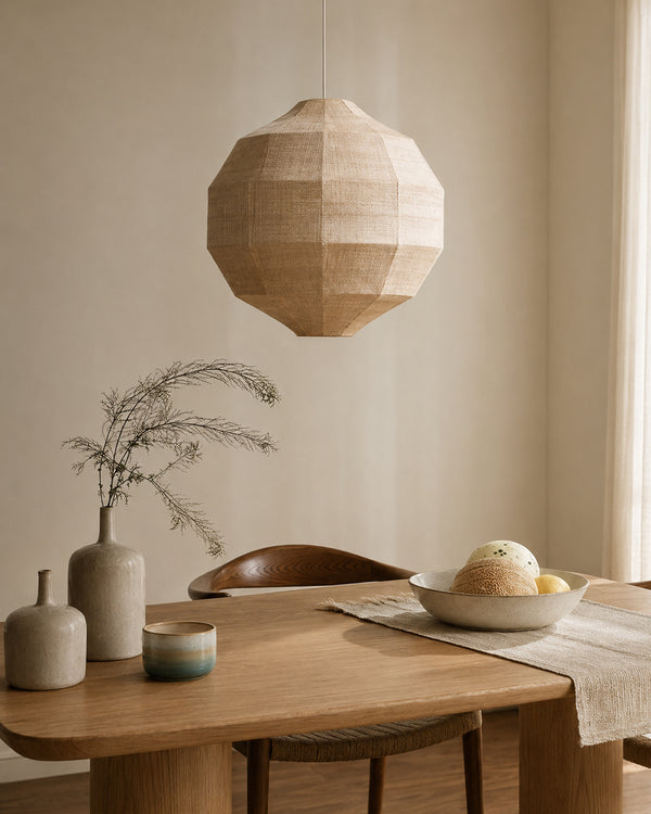 Yū Tokyo Wabi-Sabi Natural Plant Fiber Pendant Light