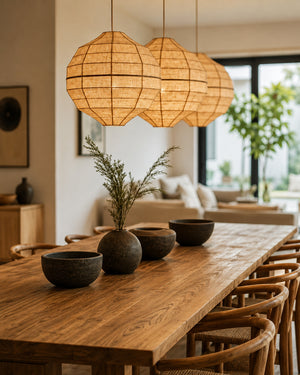 Yū Tokyo Wabi-Sabi Natural Plant Fiber Pendant Light