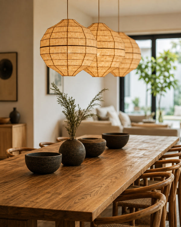Yū Tokyo Wabi-Sabi Natural Plant Fiber Pendant Light