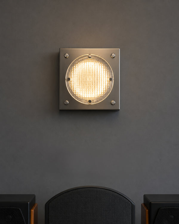 Nordichome Stainless Steel &amp; Acrylic Grid Wall Lamp