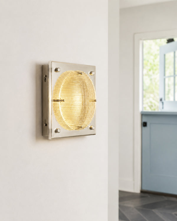 Nordichome Stainless Steel &amp; Acrylic Grid Wall Lamp