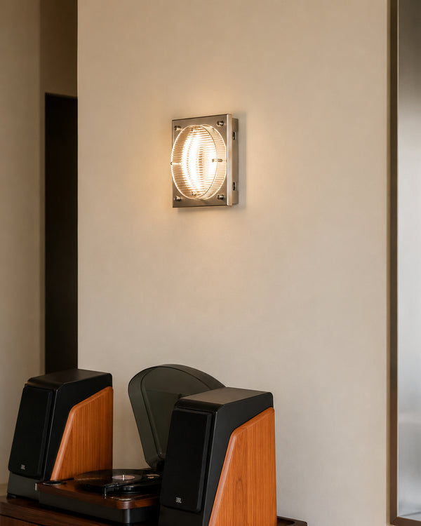 Nordichome Stainless Steel &amp; Acrylic Grid Wall Lamp