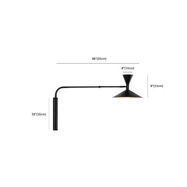 Swing Arm Scone  Plug in Wall Lamp