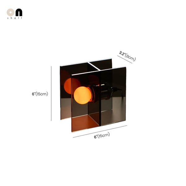 de homê Black Acrylic Table Lamp