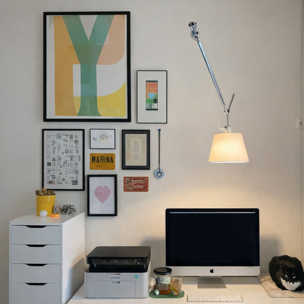 MCM Articulated Arm Pendant Light Adjustable Ceiling Lamp