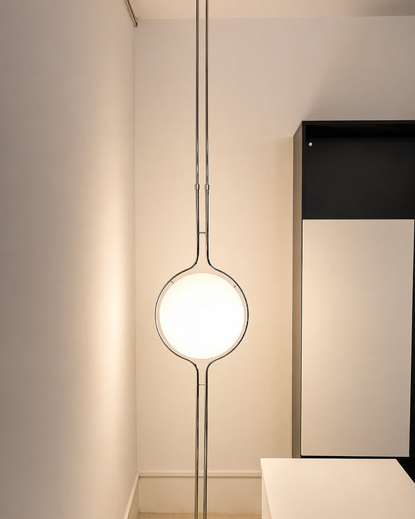 Acrylic Globe Floor-to-Ceiling Standing Light