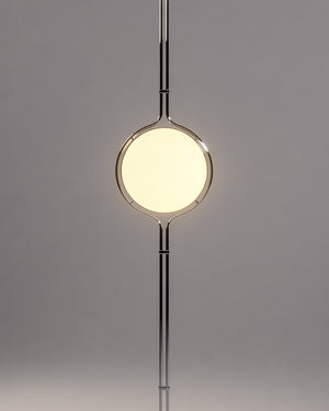 Acrylic Globe Floor-to-Ceiling Standing Light