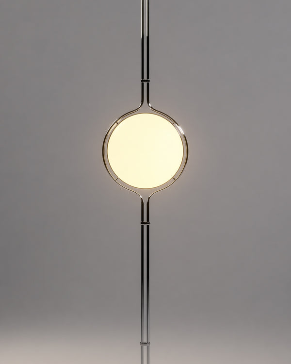 Acrylic Globe Floor-to-Ceiling Standing Light