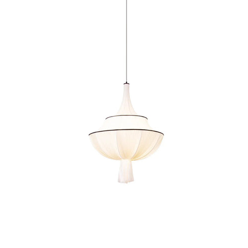 Pleated Fabric Japandi  Pendant Ceiling Light