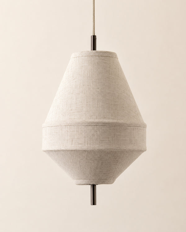 Yū Tokyo Japanese Linen Fabric Pendant Ceiling Light