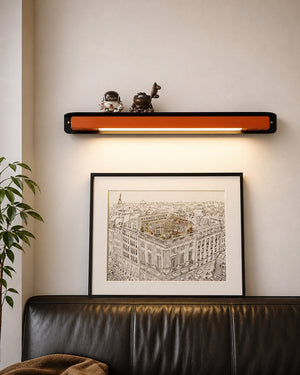 Retro Industrial  Iron Bar LED Shelf Wall Lamp
