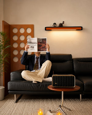Retro Industrial  Iron Bar LED Shelf Wall Lamp