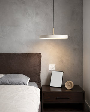 Carl Lighting Round Plate Remote Control Pendant Ceiling Light