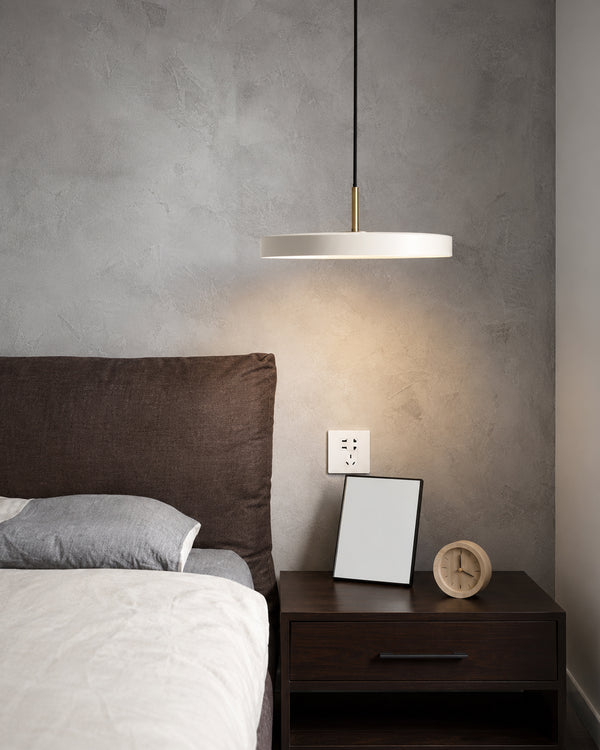 Carl Lighting Round Plate Remote Control Pendant Ceiling Light