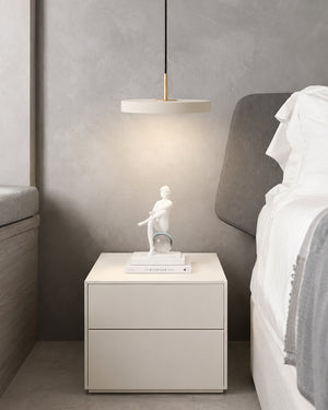 Carl Lighting Round Plate Remote Control Pendant Ceiling Light