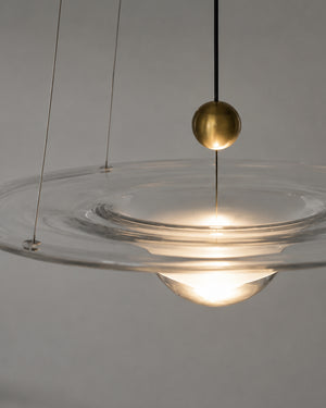 Carl Lighting Ripple Glass Pendant Light