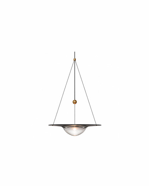 Carl Lighting Ripple Glass Pendant Light