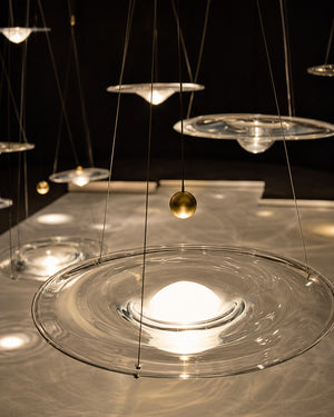 Carl Lighting Ripple Glass Pendant Light
