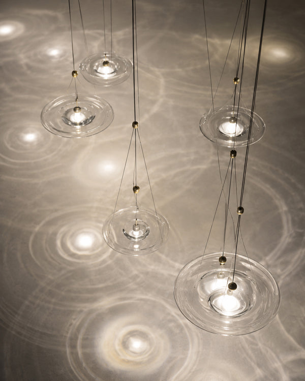 Carl Lighting Ripple Glass Pendant Light