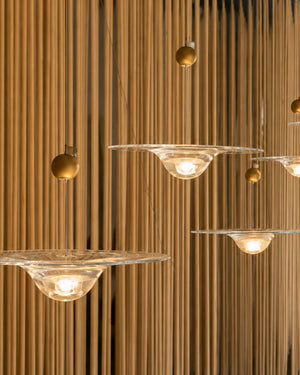 Carl Lighting Ripple Glass Pendant Light