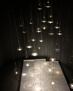 Carl Lighting Ripple Glass Pendant Light