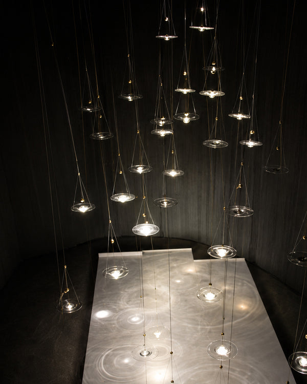 Carl Lighting Ripple Glass Pendant Light