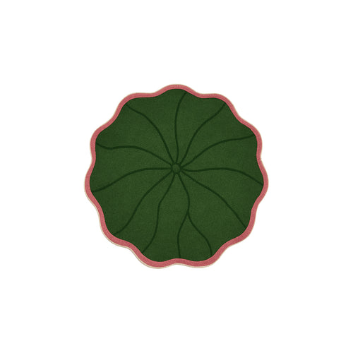 MokoMoko Lotus Leaves Round Rug