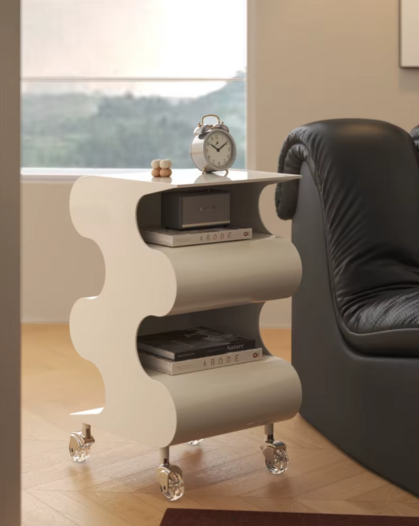 Modü Wavy Side Table Sculptural Storage Table