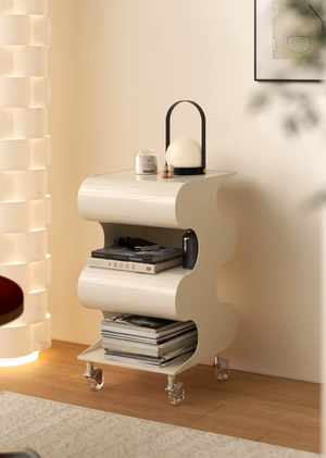 Modü Wavy Side Table Sculptural Storage Table