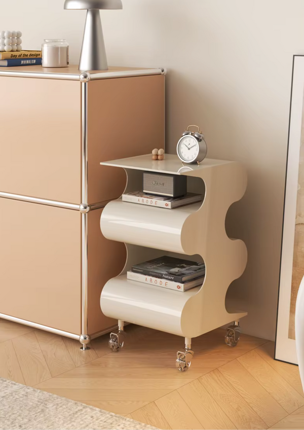 Modü Wavy Side Table Sculptural Storage Table